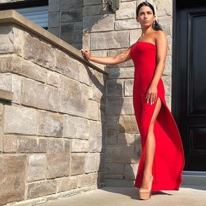 Red statement jumpsuit